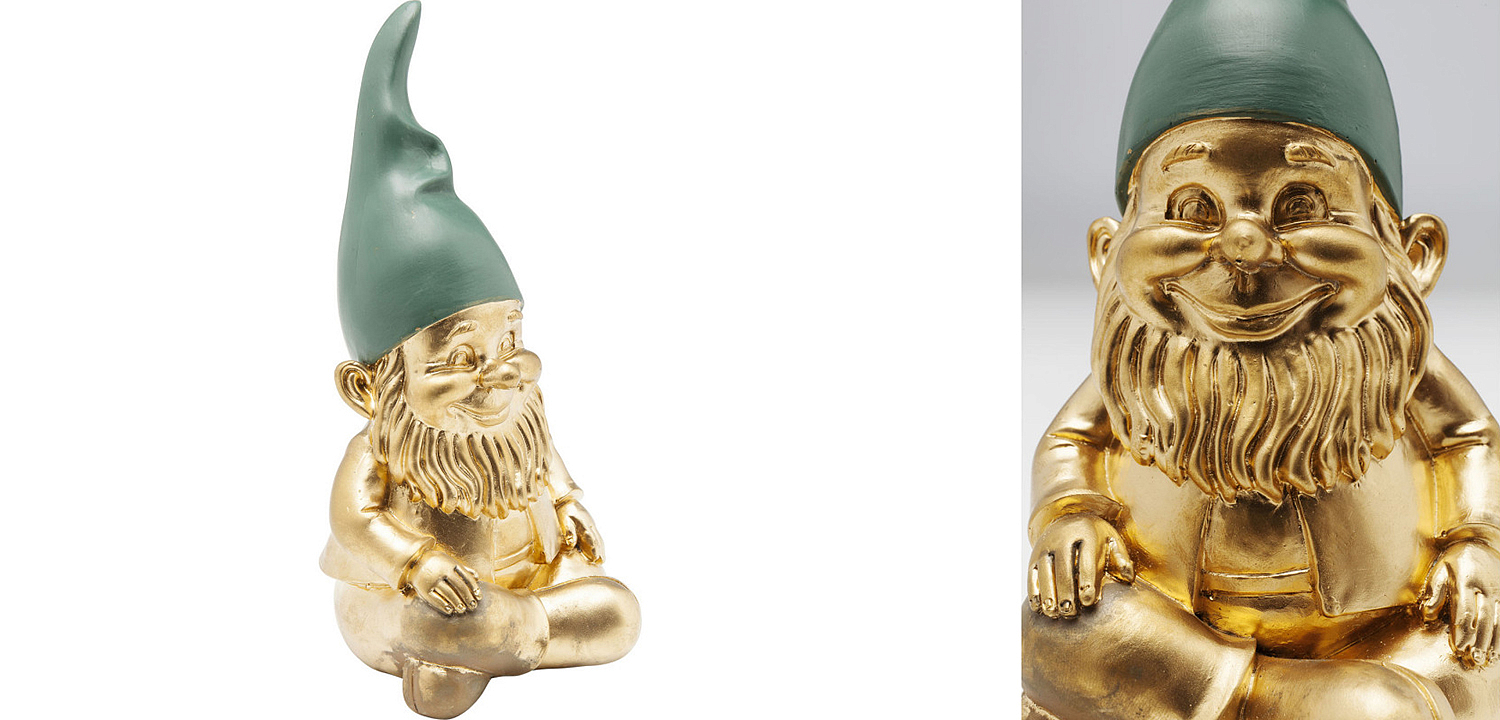 Статуэтка Golden Sitting Gnome Статуэтка Golden Sitting Gnome - Loft-Concept в Рязани