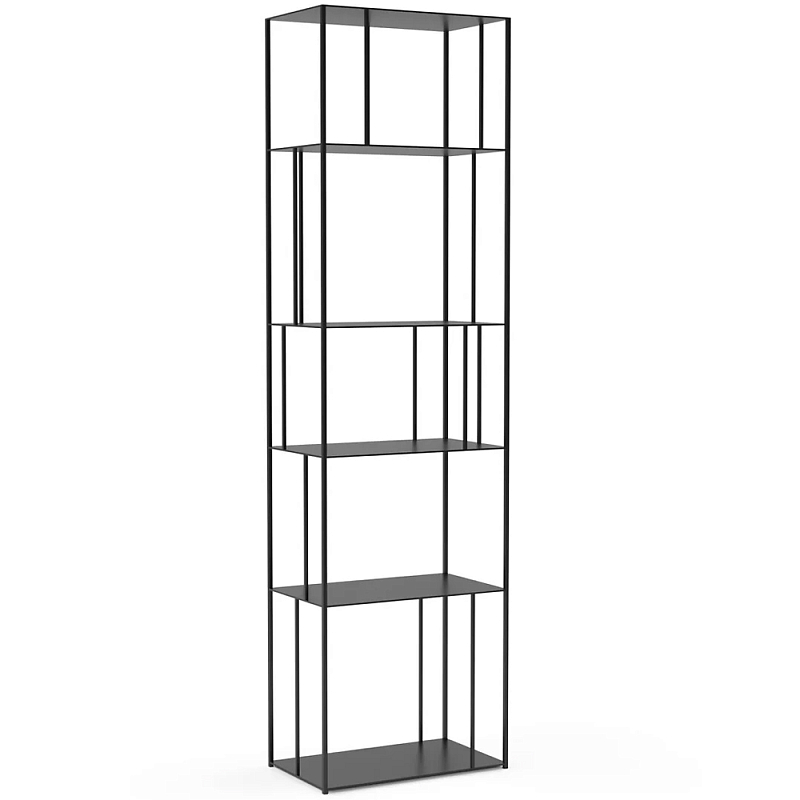 Стеллаж из металла Menzie Metal Rack Черный Стеллаж из металла Menzie Metal Rack Черный в Рязани | Loft Concept