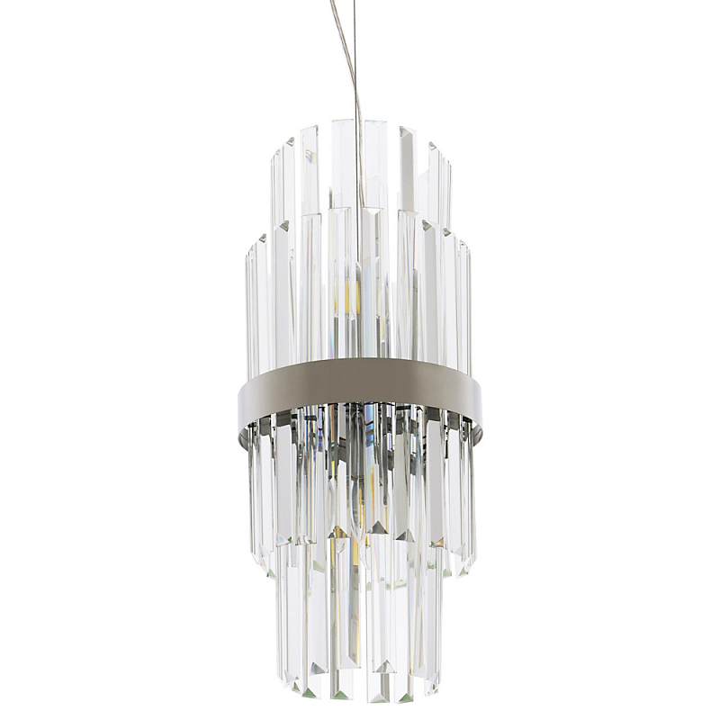 Подвесной светильник Deniel Crystal Hanging Lamp Chrome Хром Прозрачный Подвесной светильник Deniel Crystal Hanging Lamp Chrome Хром Прозрачный в Рязани | Loft Concept