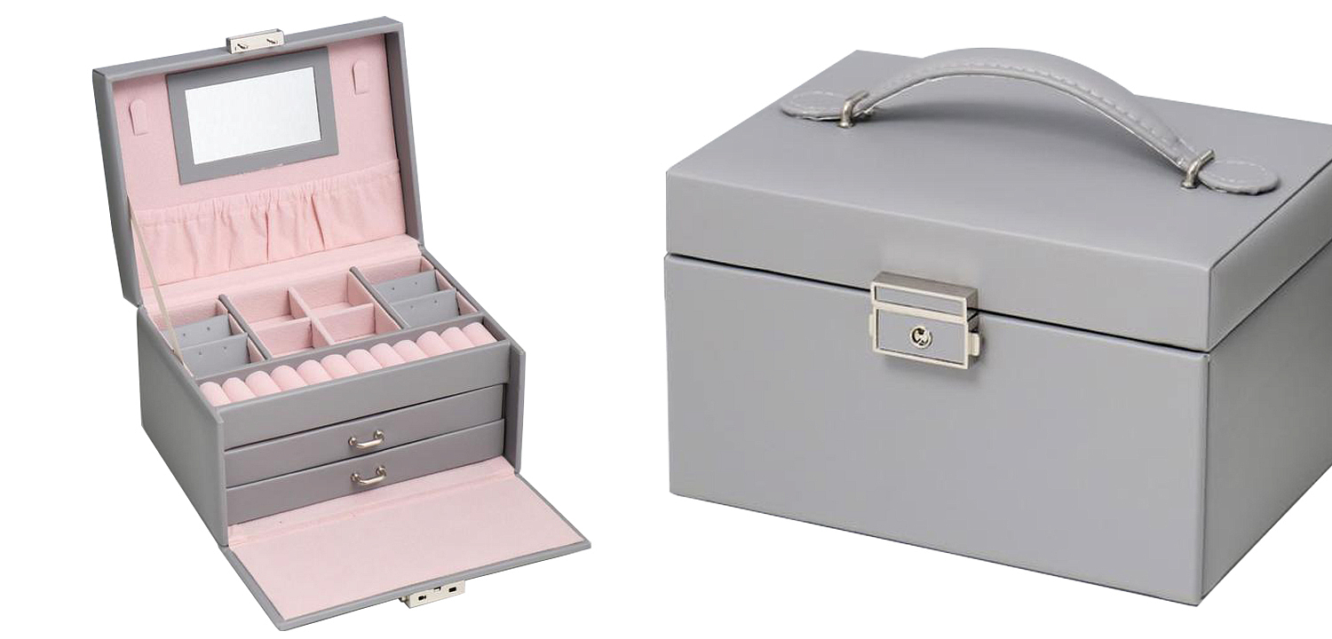 Шкатулка Graham Jewerly Organizer Box gray Шкатулка Graham Jewerly Organizer Box gray - Loft-Concept в Рязани