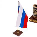 Настольный письменный набор с часами из природного камня обсидиана Royal Set варинант исполнения - 7 | Loft Concept в Рязани