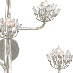 Бра серебряное в виде растения Silver Flower Glade варинант исполнения - 1 | Loft Concept в Рязани