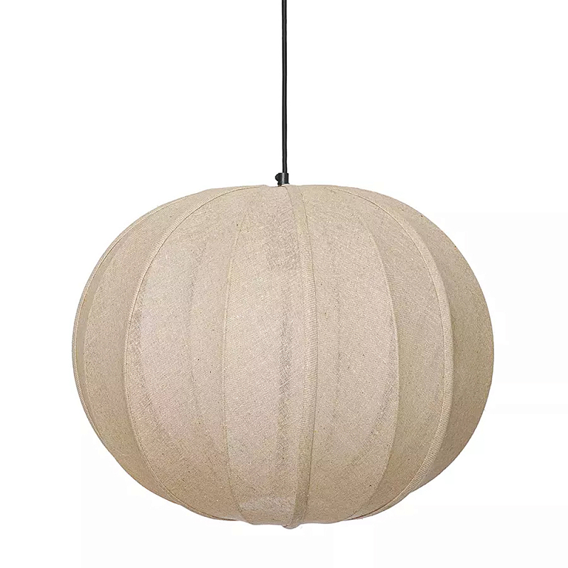 Подвесной светильник с бежевым тканевым абажуром Modern Textured Table Lamp Бежевый Подвесной светильник с бежевым тканевым абажуром Modern Textured Table Lamp Бежевый в Рязани | Loft Concept