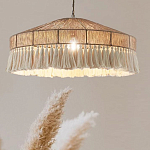 Люстра круглая плетеная с кисточками Dome Sun Glow варинант исполнения - 2 | Loft Concept в Рязани