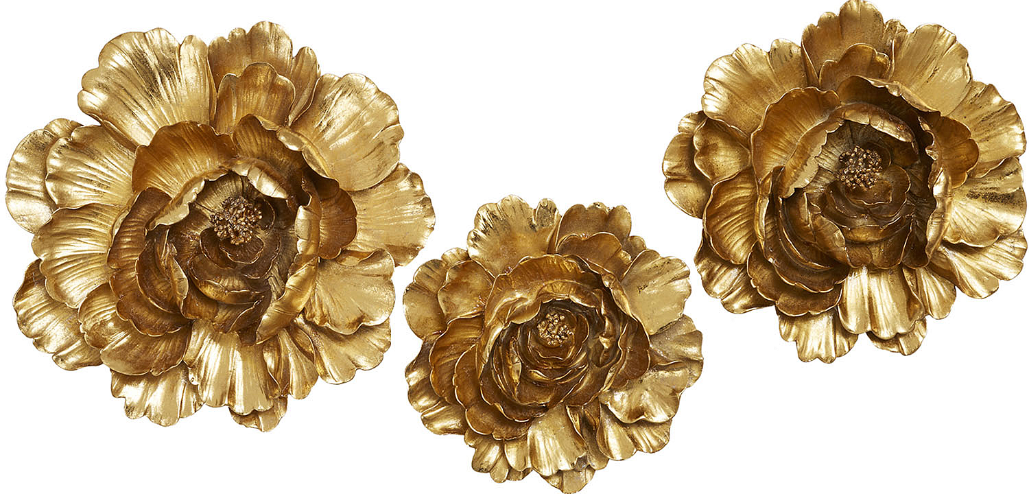 Аксессуар на стену Decor Flowers Rose Hip gold Аксессуар на стену Decor Flowers Rose Hip gold - Loft-Concept в Рязани
