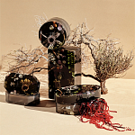 Шкатулка из эпоксидной смолы с цветами черная Epoxy Resin Pink Flowers Box Black варинант исполнения - 4 | Loft Concept в Рязани