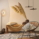 Чехол на подушку с узором в этно-стиле Blue Ikat варинант исполнения - 7 | Loft Concept в Рязани