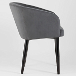 Мягкое кресло на металлических ножках Shaggy Dark Grey варинант исполнения - 2 | Loft Concept в Рязани