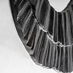 Зеркало в фактурной черной раме в современном стиле Black Maelstrom варинант исполнения - 2 | Loft Concept в Рязани