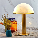 Настольная лампа c абажуром в форме купола из натурального камня  Heavenly Harmony варинант исполнения - 3 | Loft Concept в Рязани