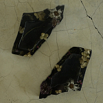 Подставка под благовония из эпоксидной смолы с цветами черная Epoxy Resin Flowers Incense Stand Black варинант исполнения - 2 | Loft Concept в Рязани