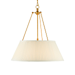 Подвесной светильник светодиодный с фактурным тканевым конусообразным абажуром White Fabric Lampshade варинант исполнения - 1 | Loft Concept в Рязани