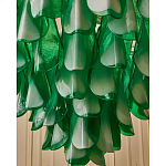 Люстра из стеклянных зеленых лепестков Petalled Illuminator варинант исполнения - 6 | Loft Concept в Рязани