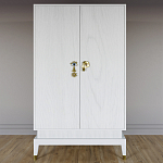 Платяной шкаф Elsa Dreams White с 2-мя фасадами варинант исполнения - 5 | Loft Concept в Рязани