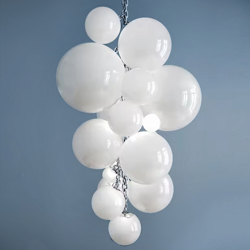 Люстра Grape Balls Белое стекло Белый Люстра Grape Balls Белое стекло Белый в Рязани | Loft Concept