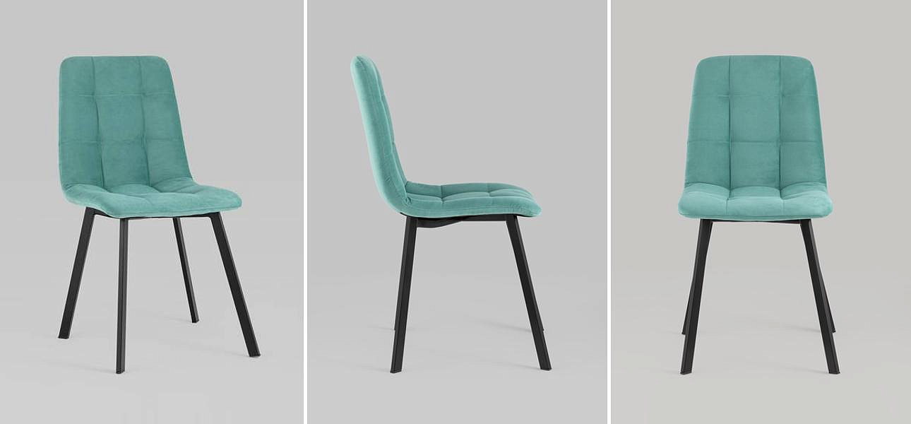 Стул NANCY S Chair Мятный Велюр Стул NANCY S Chair Мятный Велюр - Loft-Concept в Рязани