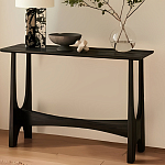 Консоль деревянная чёрная Black Tanner варинант исполнения - 4 | Loft Concept в Рязани