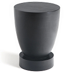 Приставной столик из массива манго Tom-tom Black варинант исполнения - 1 | Loft Concept в Рязани