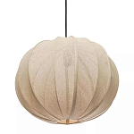 Подвесной светильник с бежевым тканевым абажуром Modern Textured Table Lamp варинант исполнения - 2 | Loft Concept в Рязани