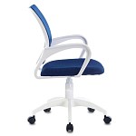 Офисное кресло с основанием из белого пластика Desk chairs Blue варинант исполнения - 3 | Loft Concept в Рязани