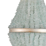 Люстра с каскадом из стеклянных декоративных элементов Shining Sea Glass варинант исполнения - 1 | Loft Concept в Рязани