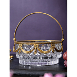 Корзиночка из прозрачного стекла с бронзовой ручкой Eden Garden варинант исполнения - 4 | Loft Concept в Рязани