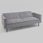 Диван современный вельветовый прямой Worcester Серый варинант исполнения - 4 | Loft Concept в Рязани