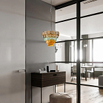 Люстра конусовидная с каскадом из разноцветных круглых подвесов Key Lustar варинант исполнения - 4 | Loft Concept в Рязани