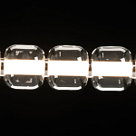 Люстра линейная с 6-ю прозрачными стеклянными плафонами округлой формы HANDLE GRAPE варинант исполнения - 5 | Loft Concept в Рязани