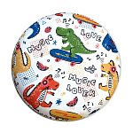 Пуф детский круглый с принтом Dinosaurs CHILDHOOD варинант исполнения - 3 | Loft Concept в Рязани