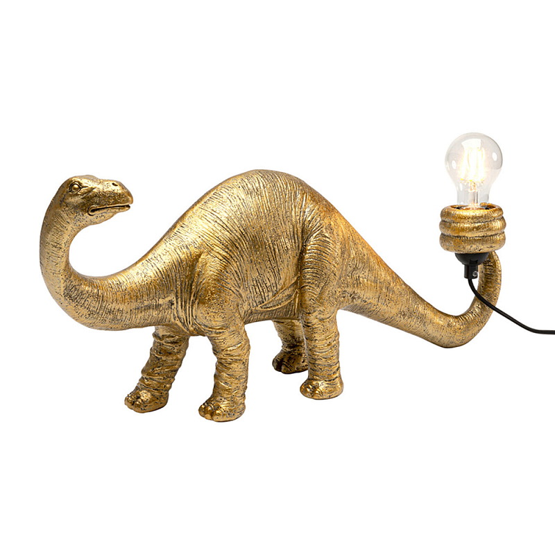 Настольная лампа для детской Золотой Динозавр  Золотой в Рязани | Loft Concept 
