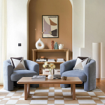 Стол журнальный из массива и шпона дуба Oak Essence Carden варинант исполнения - 6 | Loft Concept в Рязани