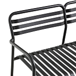 Скамья из алюминия Mack Metal Bench Black варинант исполнения - 4 | Loft Concept в Рязани