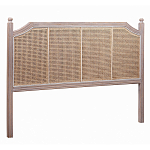 Изголовье кровати коричневое с обивкой из ротанга Olivia Headboard варинант исполнения - 1 | Loft Concept в Рязани