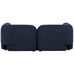 Дизайнерский двухместный диван с мягкими спинкой и подлокотниками синий Madelaine Sofa Blue варинант исполнения - 2 | Loft Concept в Рязани