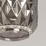 Люстра с тремя плафонами из серого граненого стекла Smoked Prism варинант исполнения - 7 | Loft Concept в Рязани