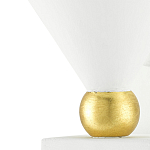 Бра с бело-золотыми плафоном в форме конуса Light Source варинант исполнения - 1 | Loft Concept в Рязани