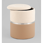 Пуф Mauldine с ящиком бежевый с экокожей варинант исполнения - 2 | Loft Concept в Рязани