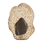 Бра с волнообразным стеклянным плафоном и вставкой из мрамора Liquid Stone варинант исполнения - 6 | Loft Concept в Рязани