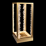 Настольная лампа прямоугольная с декоративными элементами в виде кристаллов Smooth Shine варинант исполнения - 1 | Loft Concept в Рязани