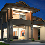 Настенный фонарь уличный прямоугольный черного цвета со стеклом с пузырьками Eurofase варинант исполнения - 6 | Loft Concept в Рязани