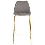 Барный стул на золотистых ножках VENDRAMIN Grey варинант исполнения - 2 | Loft Concept в Рязани