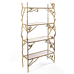 Стеллаж металлический с птичками Primavera варинант исполнения - 2 | Loft Concept в Рязани