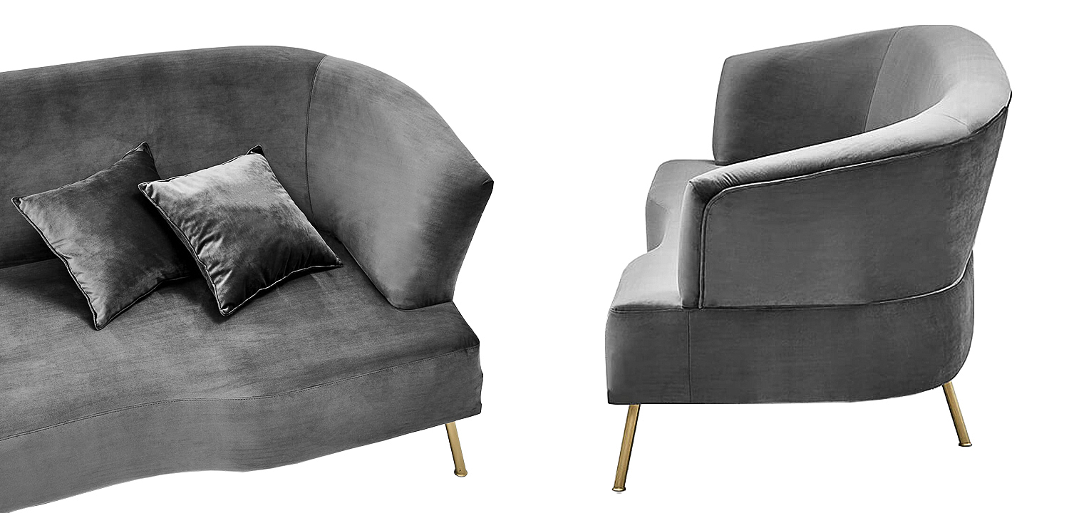 Диван Isis Sofa Gray Диван Isis Sofa Gray - Loft-Concept в Рязани