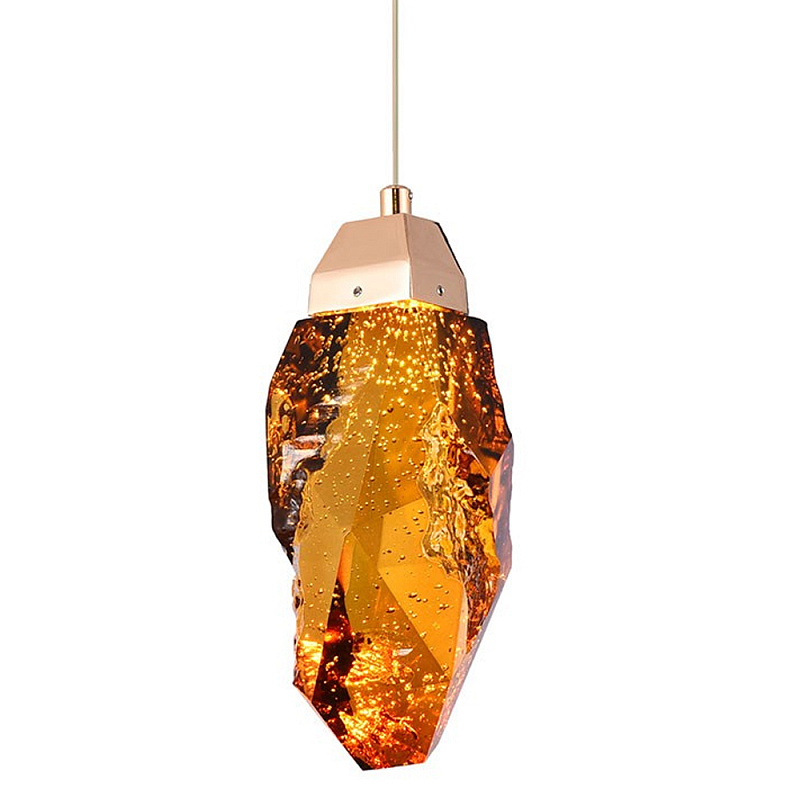 Подвесной светильник Soar Hanging Lamp Brass Amber Янтарный Янтарный Латунь Подвесной светильник Soar Hanging Lamp Brass Amber Янтарный Янтарный Латунь в Рязани | Loft Concept