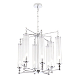 Люстра с 8-ю прозрачными цилиндрическими плафонами Jeanette варинант исполнения - 5 | Loft Concept в Рязани