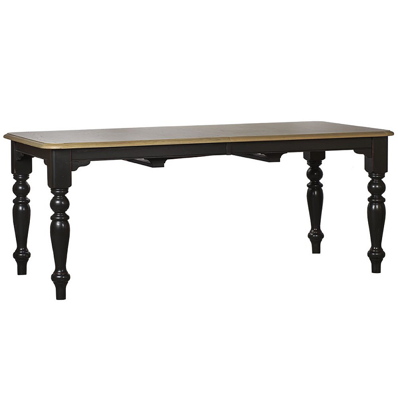 Стол Provence Accent Dining Table black Бежевый Черный Стол Provence Accent Dining Table black Бежевый Черный в Рязани | Loft Concept