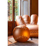 Дизайнерское кожаное кресло в форме руки Poltronova Joe Gold  Armchair варинант исполнения - 5 | Loft Concept в Рязани