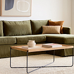 Журнальный стол с прямоугольной деревянной столешницей Urban Style Space варинант исполнения - 4 | Loft Concept в Рязани