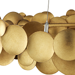 Люстра круглая из многослойных золотых дисков Metal Disc Chandelier варинант исполнения - 3 | Loft Concept в Рязани